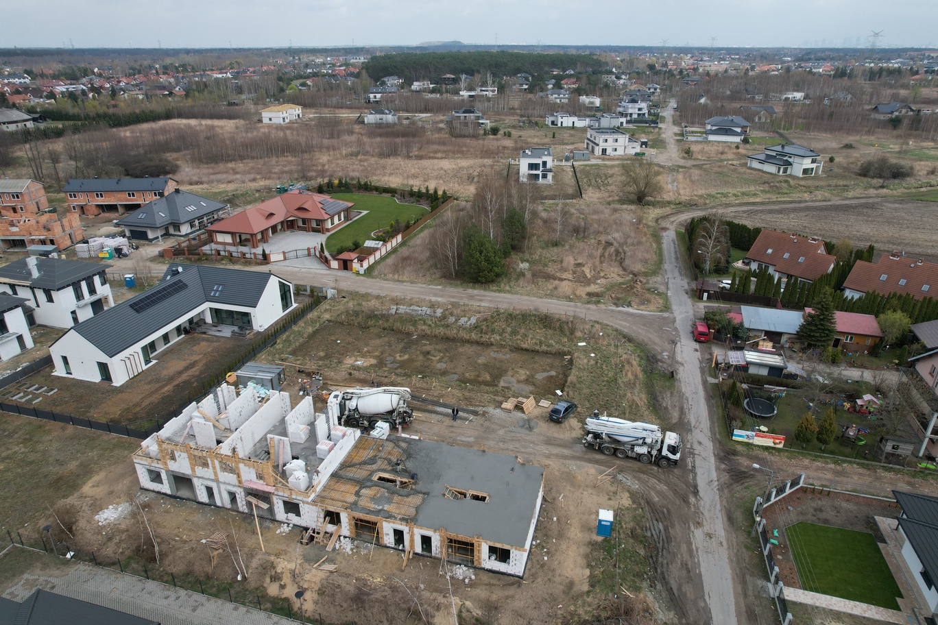 Zielone Górki - strop na drugiej połowie budynku